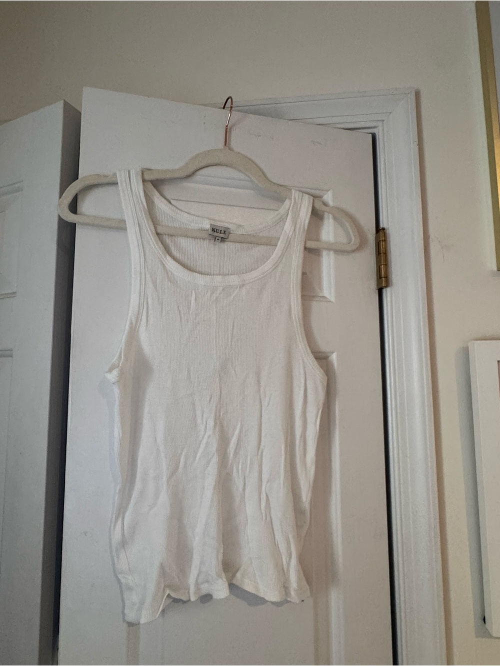 Kule Lenny Tank, White, Medium